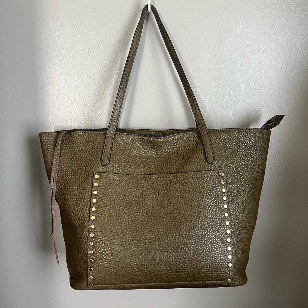 Rebecca Minkoff Khaki Studded Tote